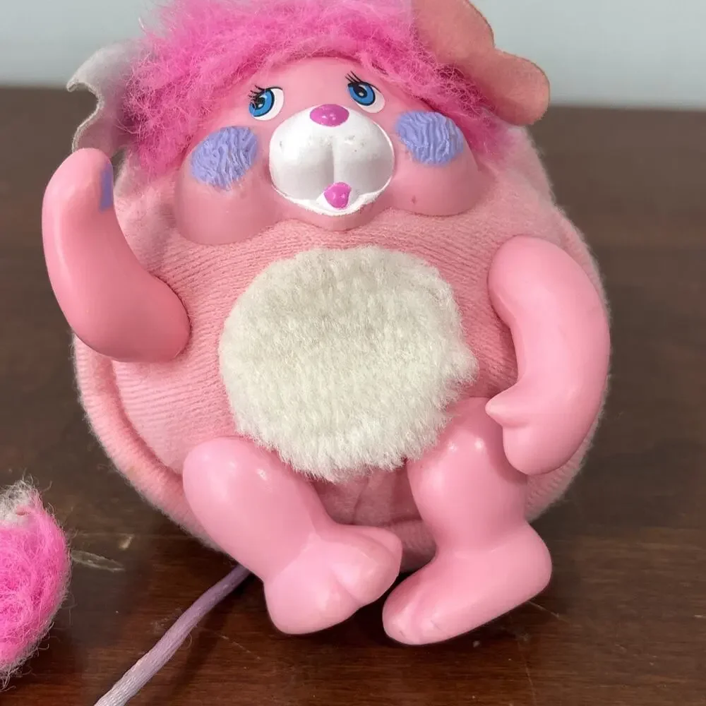 Vintage 1986 Mattel Pocket Popples Pink 